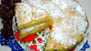 Яблочный ПИРОГ с Заварным Кремом или Польская Шарлотка.Очень вкусный. Яблочный ПИРОГ с Заварным Кремом или Польская Шарлотка.Очень вкусный.