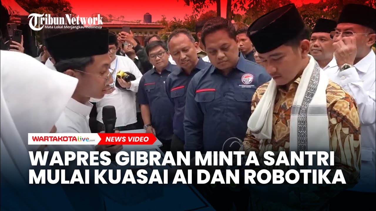 Wapres Gibran Minta Santri Mulai Kuasai AI dan Robotika, Dorong Transformasi Pesantren