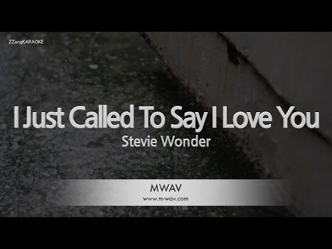 Stevie Wonder-I <strong>Just</strong> Called To Say I Love You (Melody) [<strong>ZZang</strong> KARAOKE]