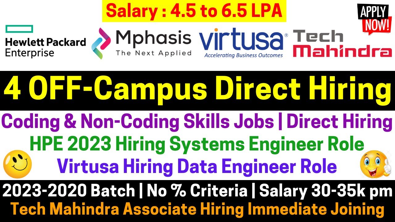 4-off-campus-drive-hpe-mphasis-virtusa-tech-mahindra-direct-hiring-2023