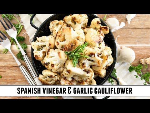 Spanish vinegar and garlic cauliflower (coliflor al ajo cabanil), from the video