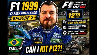 Reliving F1 1999 on PS2 👀 | Brazil GP (Benetton Career Mode)