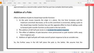 Adding poles and zeros to Transfer Functions | Control Systems