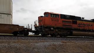 Crazy Fast! 70-MPH BNSF Four-Unit!
