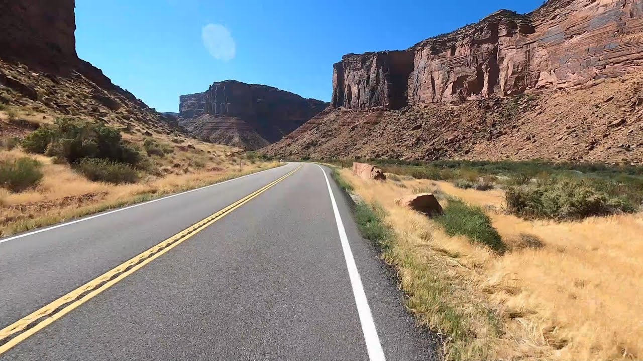 [105] 4K Hwy 128 out and back bike ride for indoor cycling or relaxation