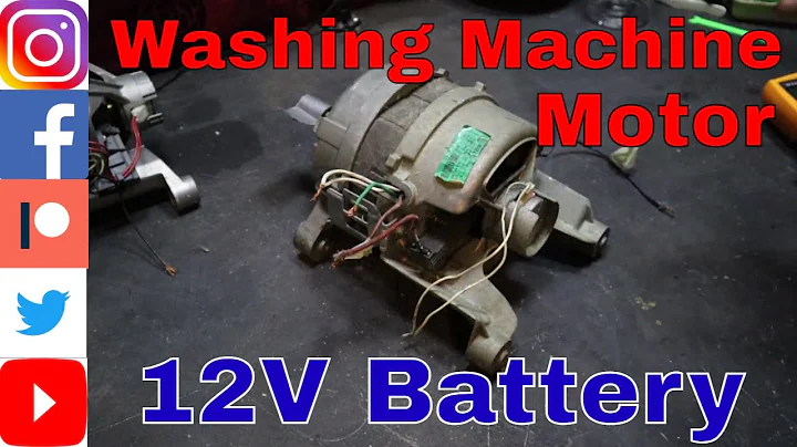 Running A Washing Machine (Universal) Motor With A 12v Battery (WIRING)