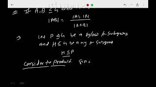 67 Unit 2 AGT question Prove that if P⊴Gis a Sylow p subgroup, then every p subgroup of Gis containe