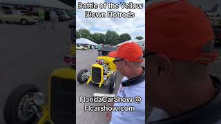 Battle of the Blown Yellow Hotrods Florida Car Show FLCarShow Com