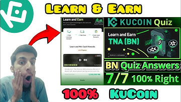 KuCoin Learn and Earn || BN Quiz Answers || TNA Protocol