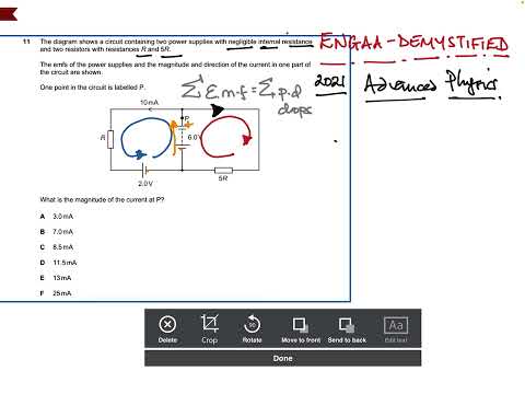 ENGAA 2021 DEMYSTIFIED…Advanced physics Q11 Electric circuits