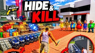 Motu Patlu play Hide and kill challenge in indian bike driving 3D