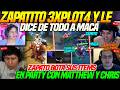 😲Zapatito 3XPLOT4 CONTR4 MACARIUS y LE DICE DE TODO😲BOTA sus ITEMS, EN PARTY con Matthew, Chris
