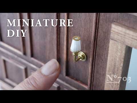Making #002 – Miniature Wall Sconce Lighting | 1:20 Scale