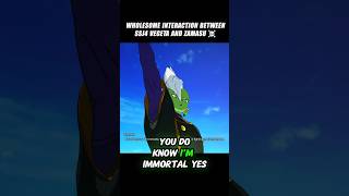 Wholesome Interaction Between Ssj4 Vegeta And Zamasu
