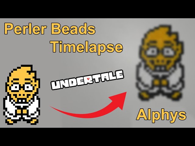 Perler Beads Timelapse: Sans - Undertale Pixel Art 