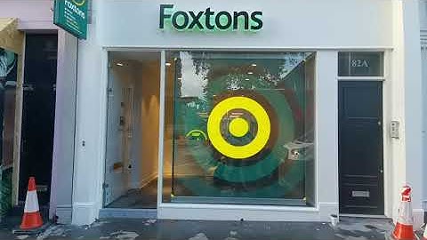 Muxwave Holographic Invisible Transparent LED Screen Foxtons Store In UK