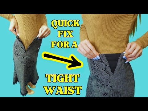 3 طرق ذكية لجعل خصر تنورتك أكبر