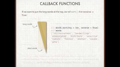 12 Functions Part 3 -- Callbacks