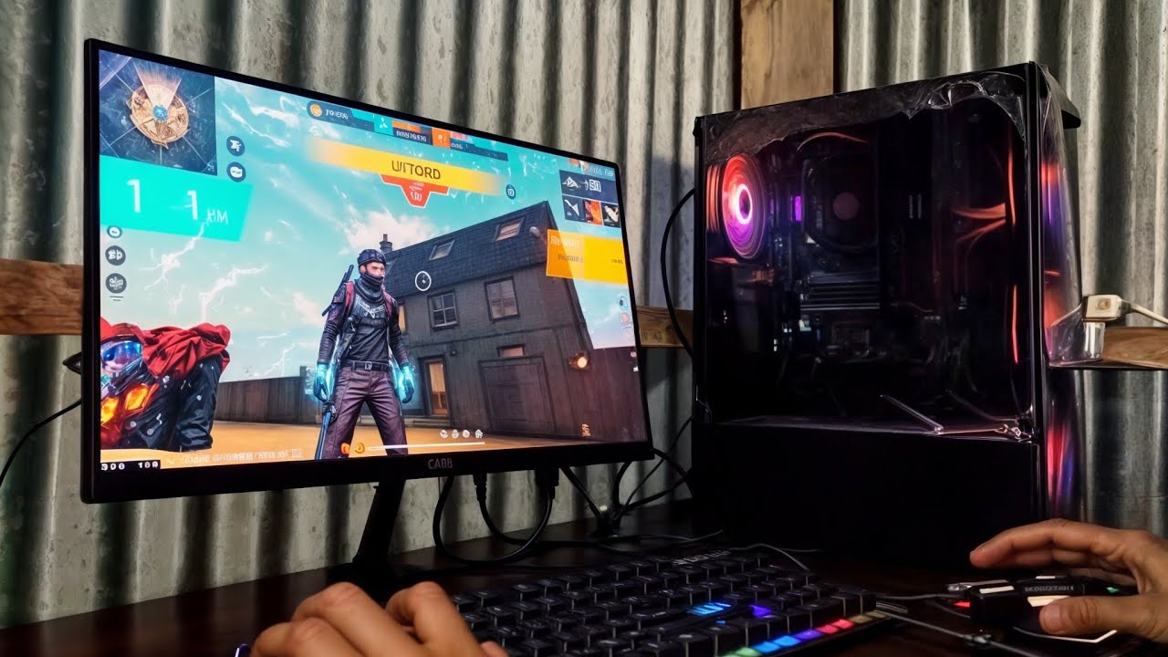 Free Fire Gameplay on Ryzen 5 8500G | My New Gaming PC Setup | MAHIM X3 ...
