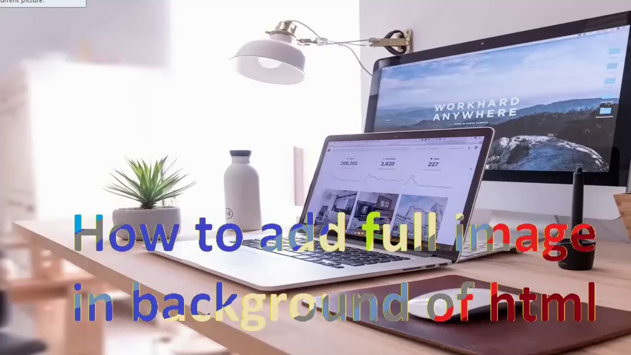 How to add background image in HTML - YouTube