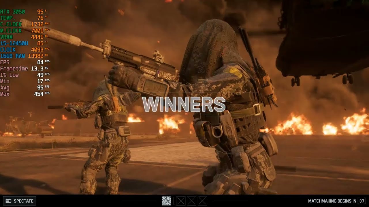 Lenovo LOQ : i5 12th Gen 12450H RTX 3050 6GB - Test in Battlefield 6