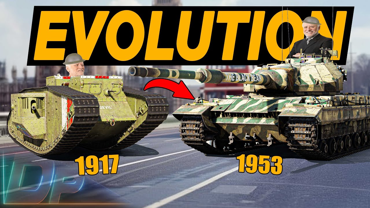 BRITISH HEAVY TANKS EVOLUTION in War Thunder