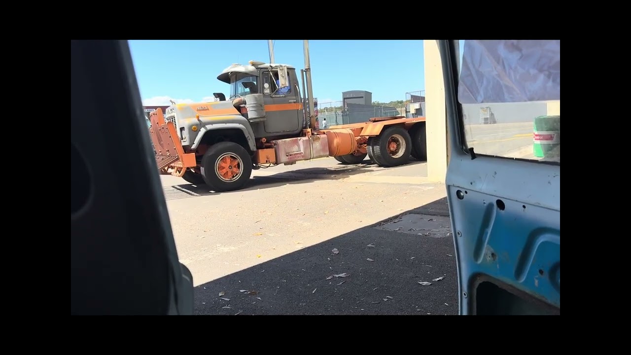 Mad Max cars from my dashboard at Sandown Revival classic car show.