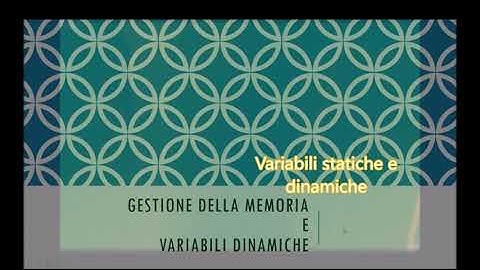Quarta classe-Allocazione in memoria 2/ 3   Variabili statiche e dinamiche (c++): laboratorio