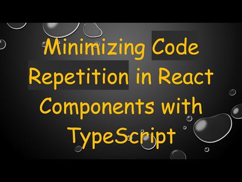 Minimizing Code Repetition