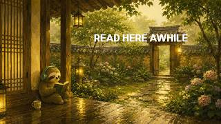 A Quiet Place to Read 🌿 Peaceful Piano in a Rainy Korean Garden Study & Relax