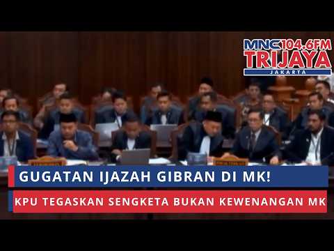 KPU Responds to Gibran's Diploma Lawsuit at the Constitutional Court! Dispute Deemed Outside Cour...