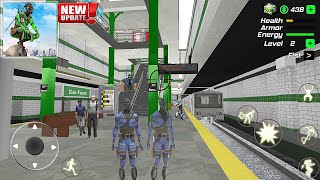 Green Rope Hero: Vegas City #2 Subway ride - GamePlay screenshot 5