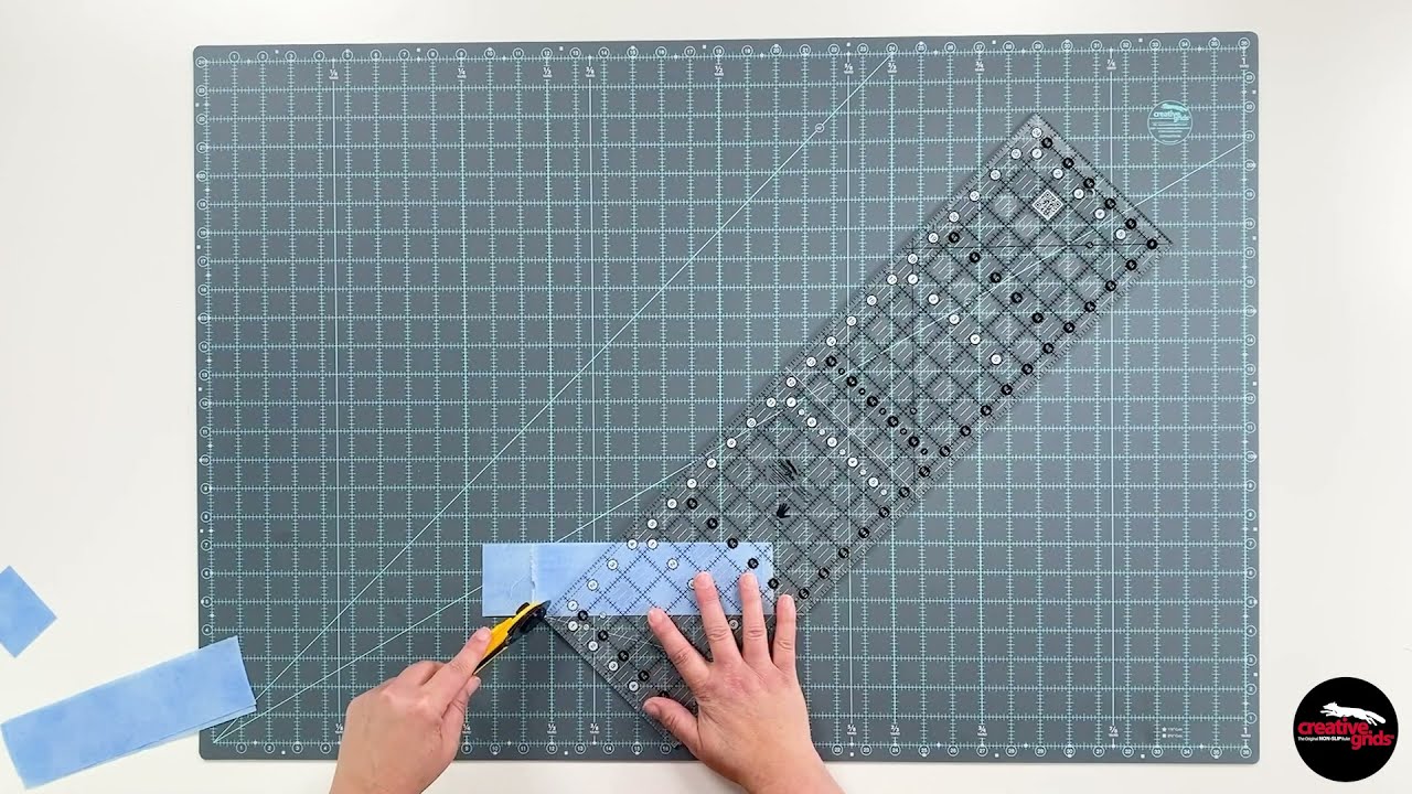 Creative Grids Left Handed Quilt Ruler 4-1/2 Square - 743285002887
