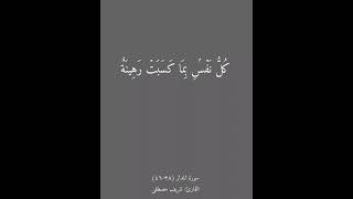 كل نفس بما كسبت رهينه | القارئ شريف مصطفى