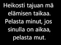 Capture de la vidéo Jonna Tervomaa -Rakkauden Haudalla Lyrics