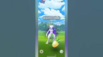 Shiny shadow mewtwo from raid weekend! #shiny #shinycatch