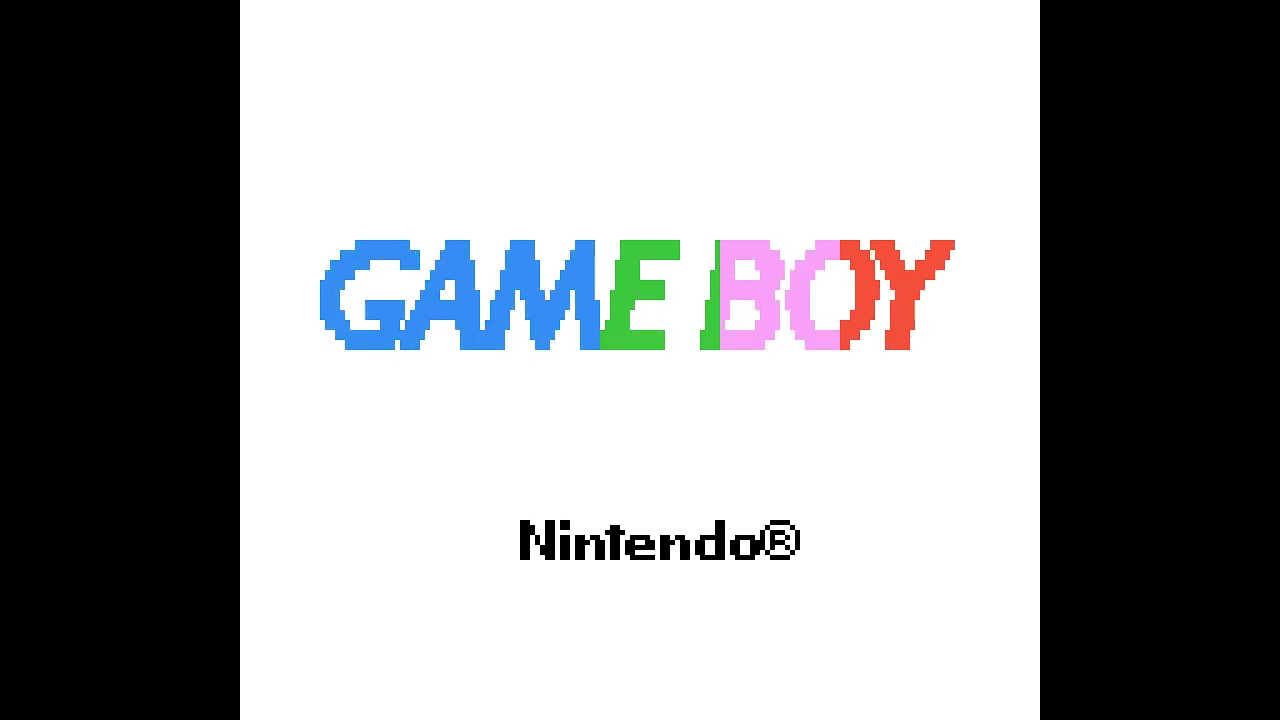 Gameboy Color start up screen (original screen ratio) GBC YouTube