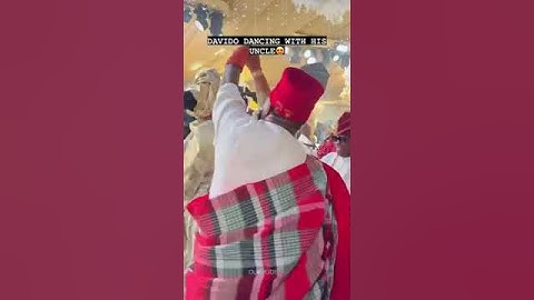 Davido dancing with his uncle