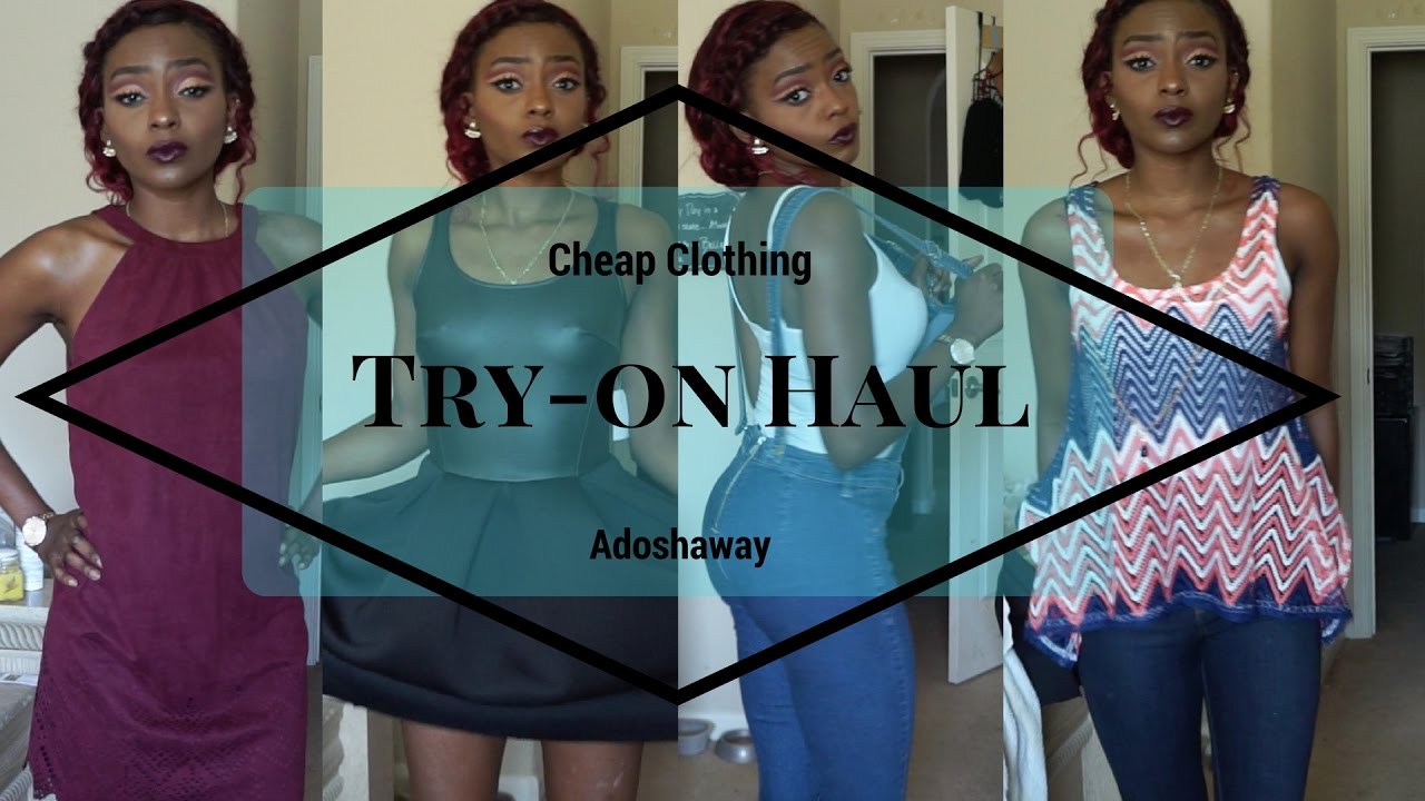 Beauty on a Budget Try-on Clothing Haul | Adoshaway - YouTube