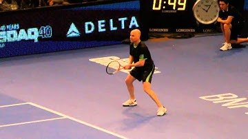 Agassi vs Sampras at MSG 2011: Agassi
