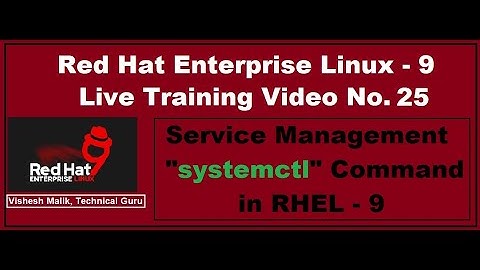Service Management in RHEL - 9 | systemctl Command in Linux