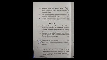 hpu msc #physics1st sem question paper of classical mechanics  held in (march 2023)#physique