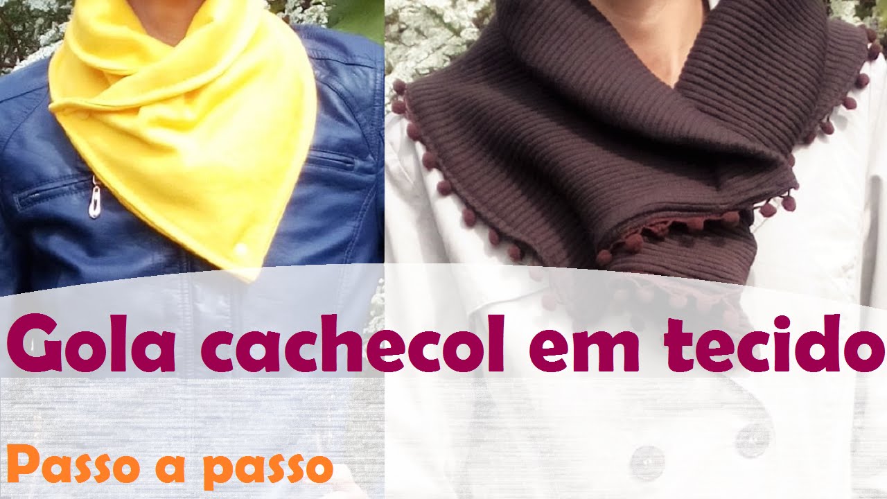 Gola cachecol (Maxi Gola) - Moda Outono/Inverno - passo a passo (DIY Tutorial)