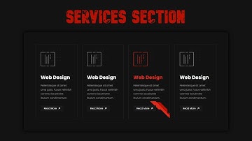 Day 10/100: Building A Services Section (Cards) | HTML & CSS