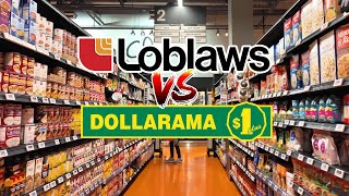 Loblaws vs. Dollarama | Toronto Grocery Price Comparison (May 2024)