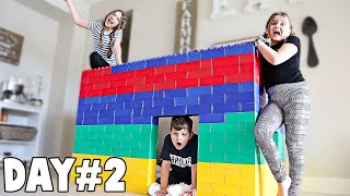 LAST TO LEAVE GIANT LEGO HOUSE WINS $1,000 | JKrew