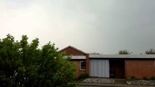 Thunderstorm and heavy rain in Bov, Padborg, Denmark. Second part