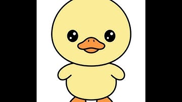 Cute Kawaii Duck Design | Adobe Illustrator
