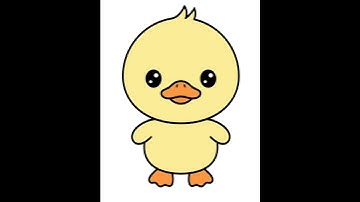 Cute Kawaii Duck Design | Adobe Illustrator