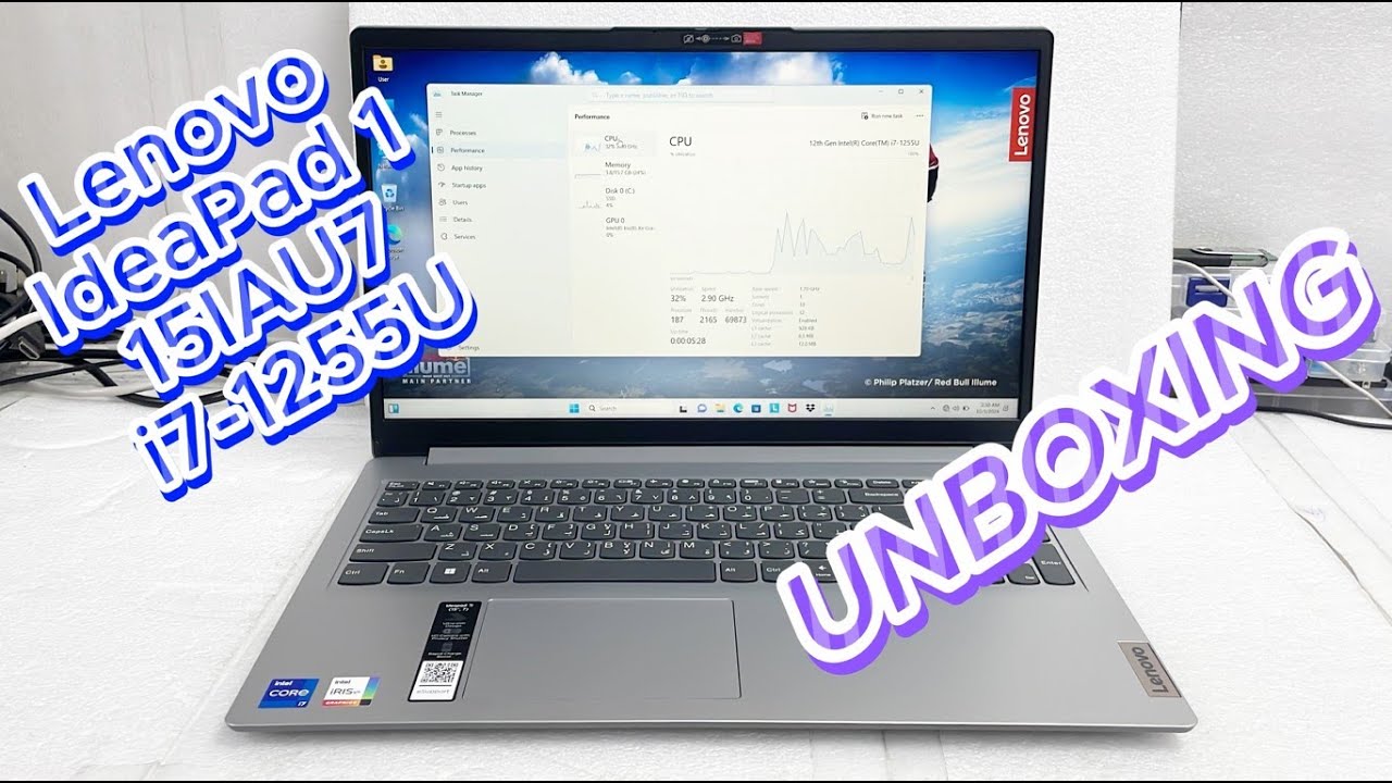 Lenovo IdeaPad 1 15IAU7 i7-1255U Unboxing | 82QD00F0AX | Lenovo